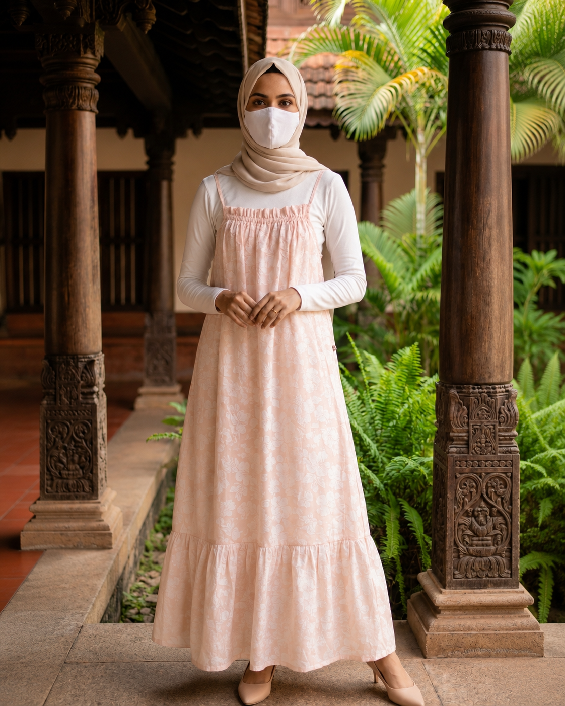 Rombar with inner Pastel Blush Pink