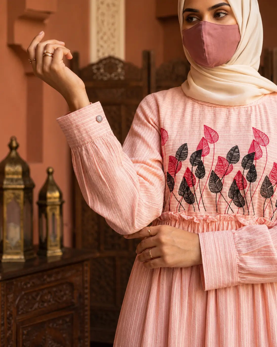 Gown (peach pink)