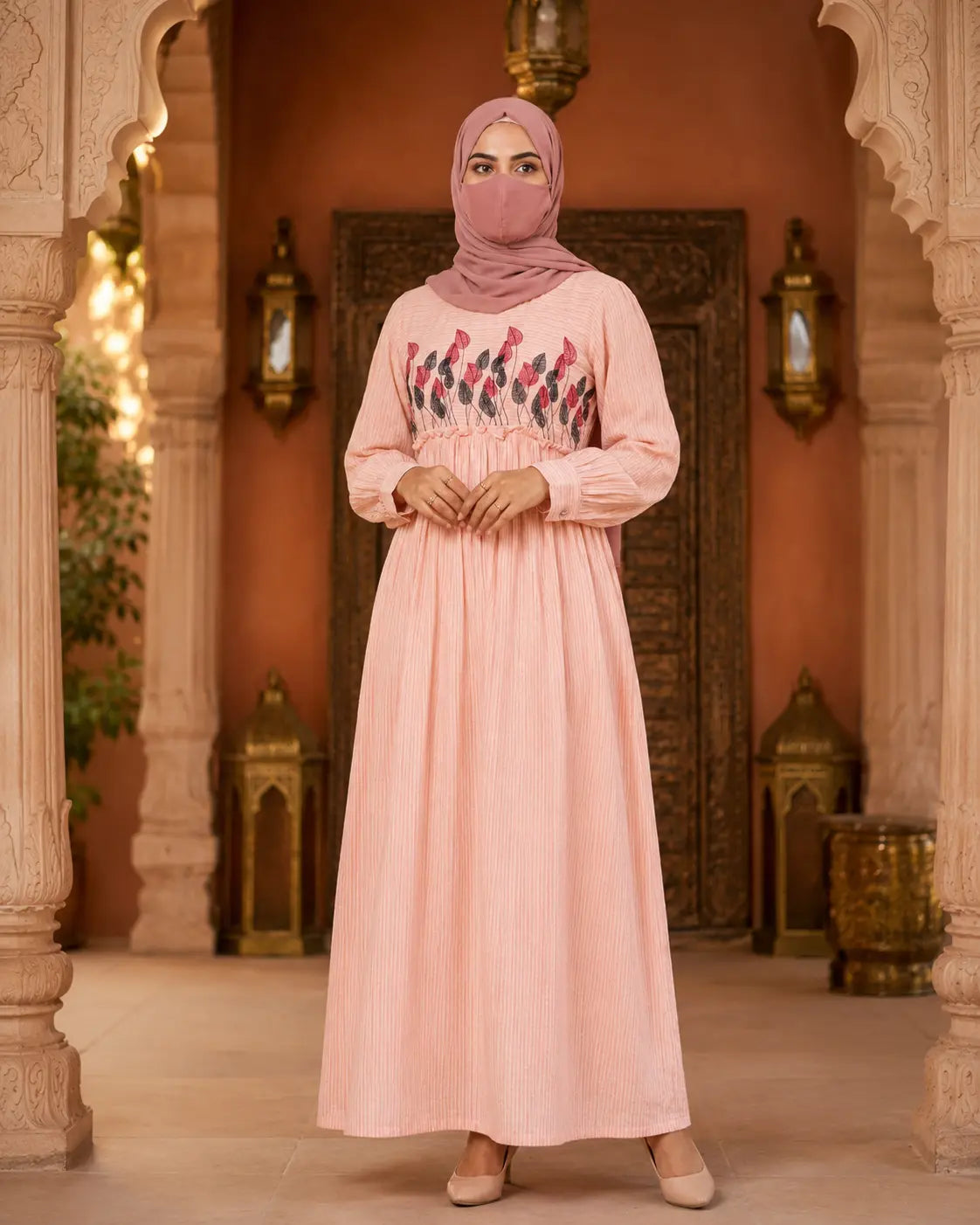 Gown (peach pink)
