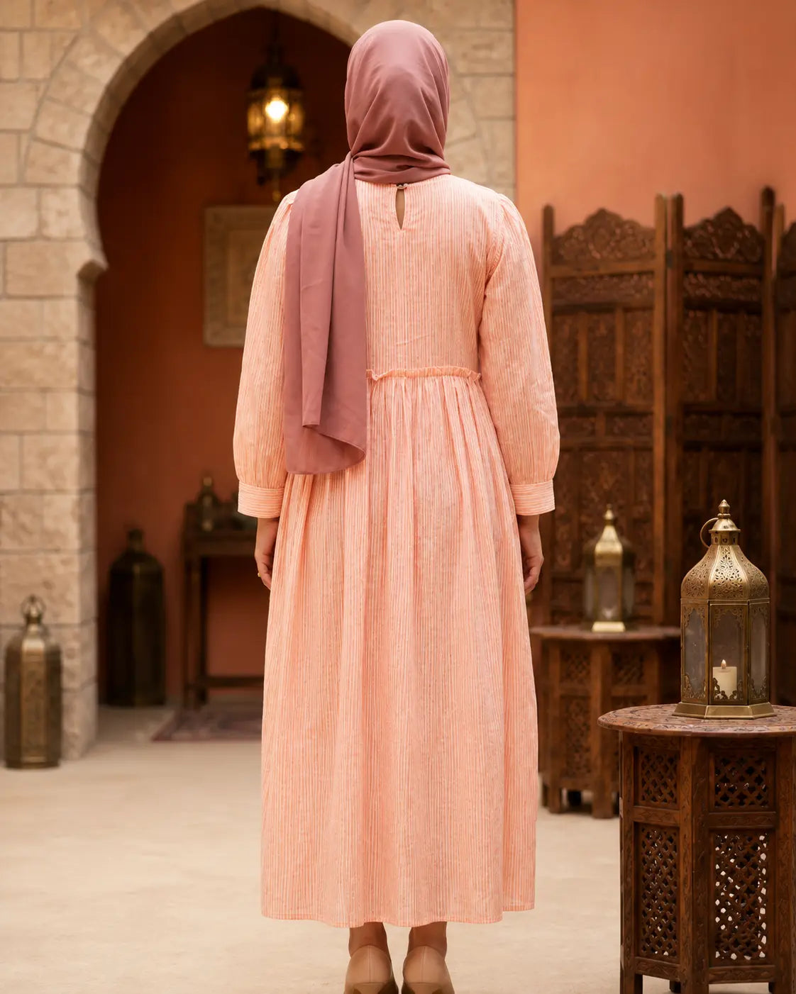 Gown (peach pink)